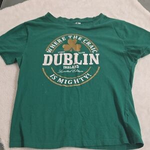 Dublin Graphic Kids Green Short Sleeve Tee